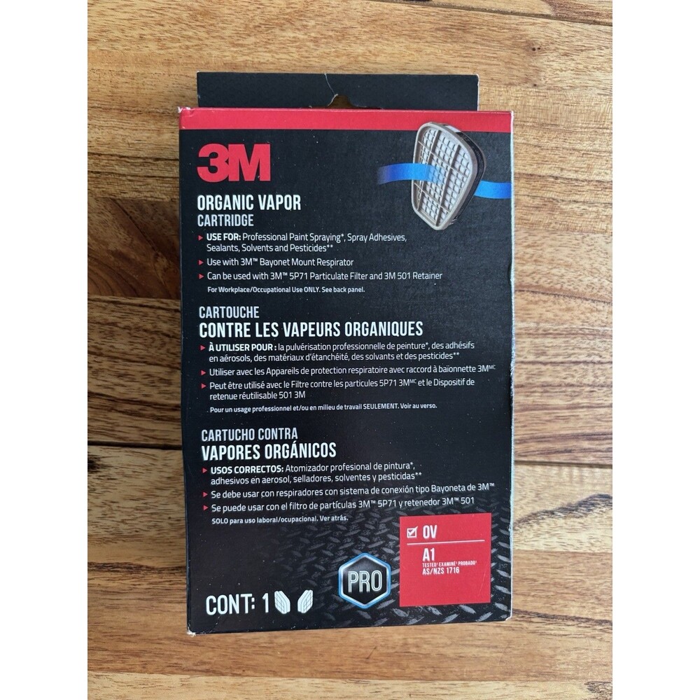 3m organic vapor cartridge For Bayonet Mount Respirator Model 6001P1-DC Filter 2